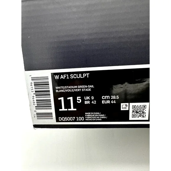 Nike Air Force 1 High Sculpt Womans 11.5 Mens≈ 10 White Stadium Green DQ5007 100 - Picture 6 of 6